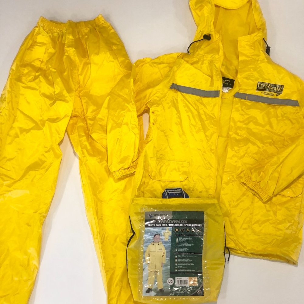 Wetskins Kids M/L Raincoat and Pants Suit